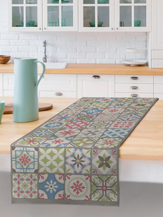 Дорожка на стол sfer.tex 45х140 см Пэчворк яркий