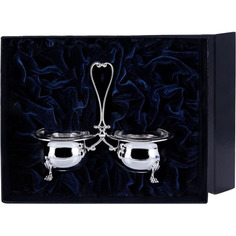 Солонка и перечница + ложечки АргентА