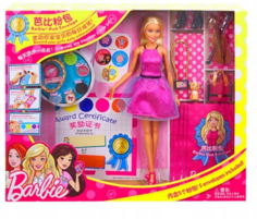 Кукла Barbie Розовое платье, аксессуары FGC38