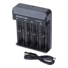 Автоматическое зарядное устройство для литий-ионных аккумуляторов ROBITON Li-4 Plus No Brand