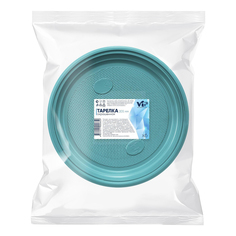 Тарелки одноразовые Интропластика пластиковые цветные 20,5 см х 6 шт