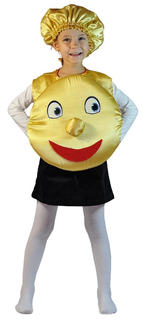 Костюм карнавальный Карнавалия.рф Колобок в шапочке детский р.26-34 (94-128 см)