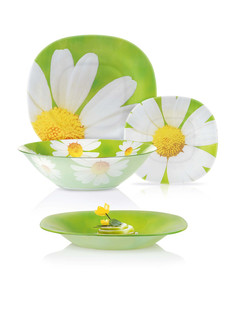 Столовый сервиз НЕО ПАКУРЕТЕ ГРИН 19 предметов 6 персон Luminarc