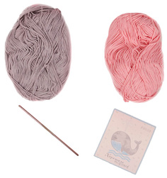 Амигуруми: Мягкая игрушка Сонная зайка Амелия, набор для вязания, 10 × 4 × 14 см Арт Узор