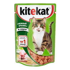 Влажный корм для кошек KiteKat, кролик, 85г