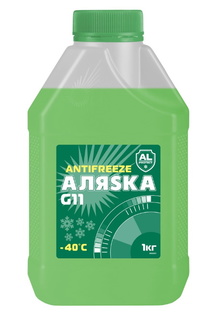 Антифриз Аляска -40 Green G11 готовый, 1 кг Alyaska
