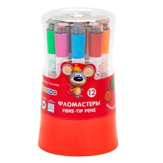 Фломастеры со штампом Цветик ЗХК Невская палитра, 12 цветов