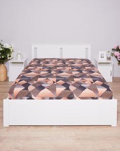 Простыня обычная из поплина "Всё себе", Альпийские перевалы, Размер: 2.0