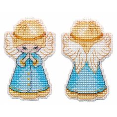 Набор для вышивания ОВЕН "Елочная игрушка. Ангел" 5,2*8,3см