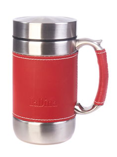 Термос - кружка, нержавеющая сталь, 520 мл, бордовый URM