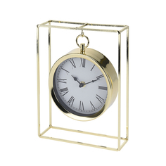 Часы настольные Koopman International Black & Gold Black & Gold 18,8х5,8х25 см 1 шт