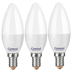 Лампочка General GLDEN-CF-8-230-E14-2700, 3шт