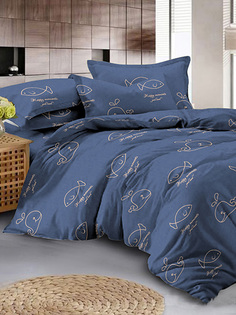 Пододеяльник Simple House "Whales (полисатин)" 2-сп 175х215 см