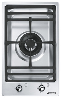 Встраиваемая варочная панель газовая Smeg PGF 31 G-1 Silver