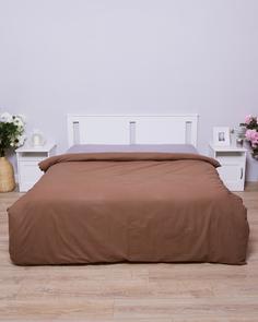 Пододеяльник из бязи "Всё себе", Горький шоколад, Размер: Евро