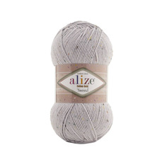 Пряжа Alize Cotton Gold Tweed 100г, 330м (533 серый), 5 мотков