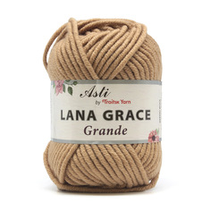 Пряжа из Троицка Lana Grace Grande 100г, 65м (0192 песочный), 5 мотков