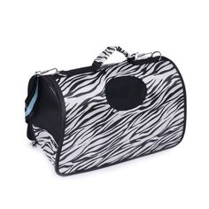 Сумка-переноска для кошек и собак ADEL PET 22x52x29см белый, черный