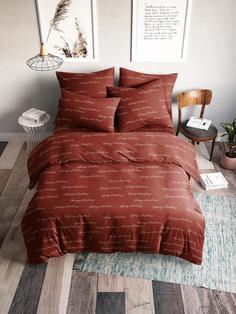 Постельное белье "Ночь нежна" из бязи, Леттеринг, 2.0 евро простыня наволочки 50х70