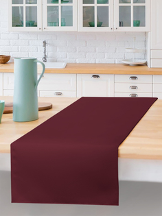 Дорожка на стол sfer.tex 45х140 см бордовый