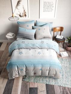 Постельное белье "Ночь нежна" из бязи, Звездочки, 2.0 евро простыня наволочки 50х70