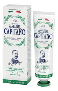 Зубная паста Pasta del Capitano натуральные травы 25 мл