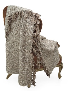 Индийский плед из хлопка CLEOPATRA Прованс 130х170, бежевый