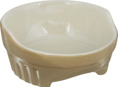 Одинарная миска для кошек и собак Nobby, керамика, бежевый, коричневый, 0.38 л