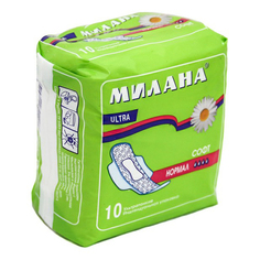 Прокладки Милана Ultra Soft Normal део 10 шт Milana