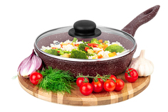 Сковорода глубокая 22 см Elan Gallery ГАРМОНИЯ ВКУСА Рубин D22