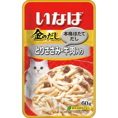 Влажный корм для кошек Inaba Ciao, курица, говядина, 60г
