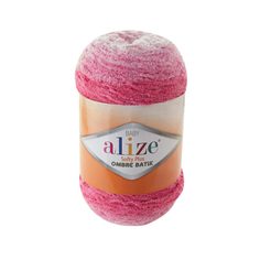Пряжа Alize Softy Plus Ombre Batik 500г, 600м (7283 розовый), 1 моток