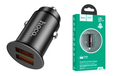 Автомобильное зарядное устройство Hoco NZ1 Developer 36W double port QC3.0 черный