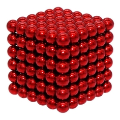 Конструктор из неодимовых магнитов Magnetic Cube Куб красный, 216 шариков, 5 мм