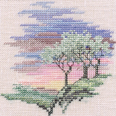 Набор для вышивания DERWENTWATER DESIGNS "Frosty Trees", арт.MIN09A