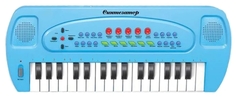 СИНТЕЗАТОР Tongde 220V на батарейках С МИКРОФОНОМ В РУСС. КОР. 44*17*5,5СМ