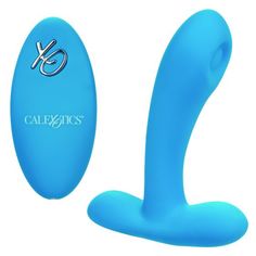 Массажер простаты California Exotic Novelties Remote Pulsing Pleaser голубой 11,5 см