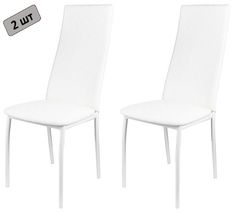 Комплект стульев (2шт) KETT-UP Hamburg LUX, стеганный, белый / белый