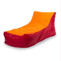 Бескаркасный модульный диван ПуффБери Кушетка one size, оксфорд, Красный/Оранжевый