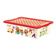 Ящик Little Angel Три кота Обучайка Считай на колесиках 30 л