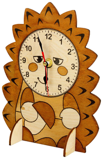 Поделка Десятое королевство Деревянные часы Ежик 1962