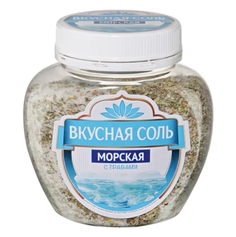 Соль морская Вкусная соль с травами мелкая 350 г