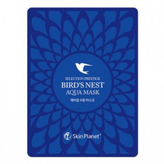 Маска для лица тканевая с экстрактом ласточкиного гнезда Skin Planet Bird Nest Aqua Mask MJ Care