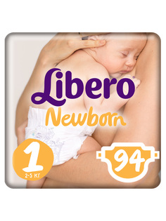 Подгузники для новорожденных Libero Newborn Size 1 (2-5 кг), 94 шт.