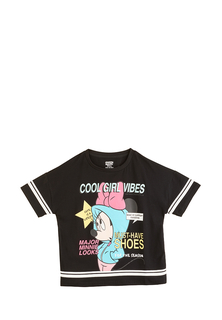 Футболка детская Minnie mouse SS21D38001248 черный р.128