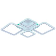 Светодиодная люстра 8015/2+2 WHT 88W+12W RGB Profit Light