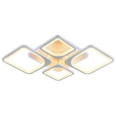Светодиодная люстра 8057/2+2 WHT 112W+8W RGB Profit Light