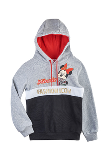 Толстовка детская Minnie mouse AW21D06003835 серый/черный р.128