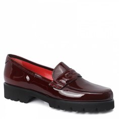 Лоферы женские Pas De Rouge 3200 бордовые 38 EU