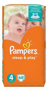 Подгузники Pampers Sleep&Play 4 maxi 7-18 кг 68 шт.